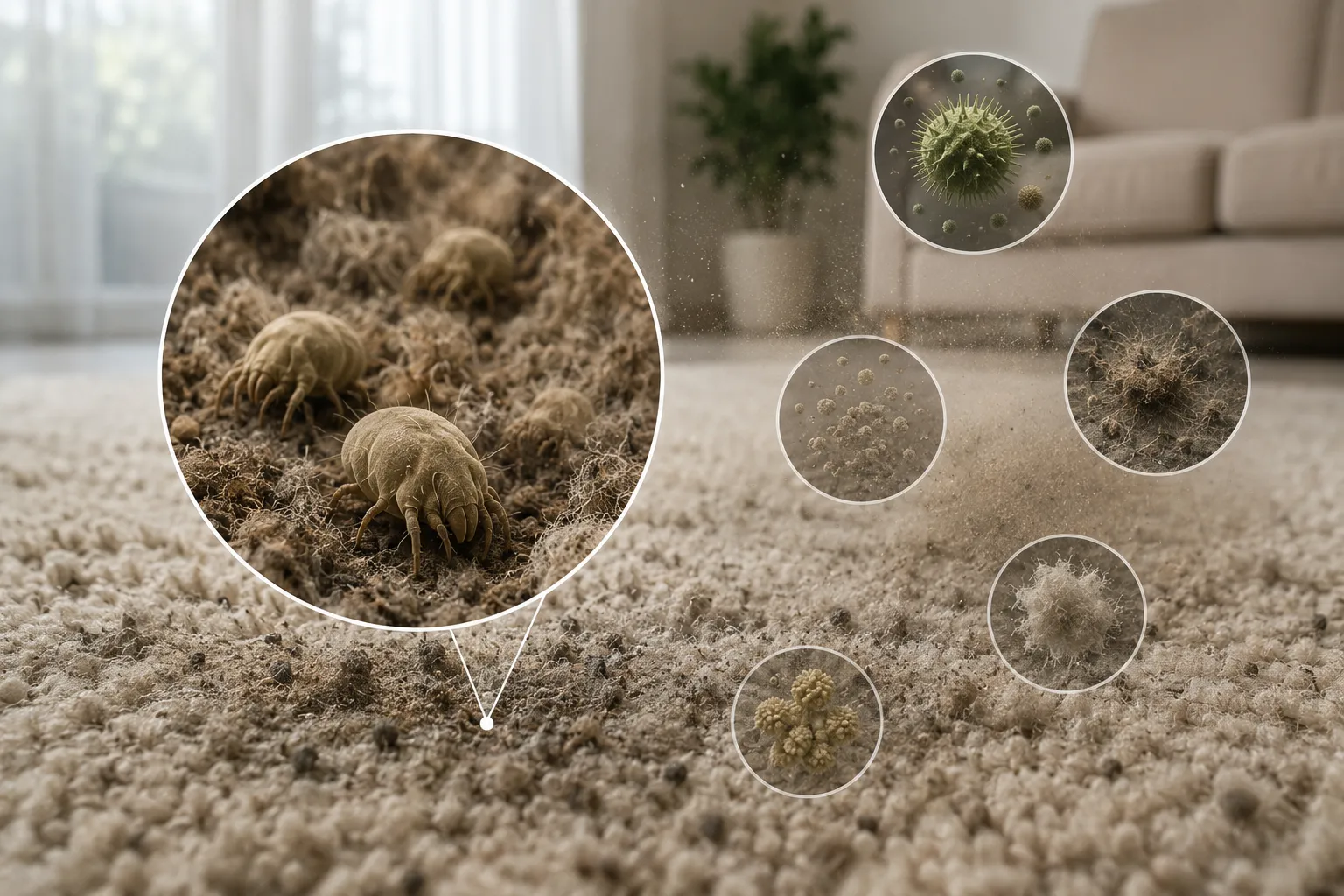 Health Hazards Lurking in Unclean Carpets