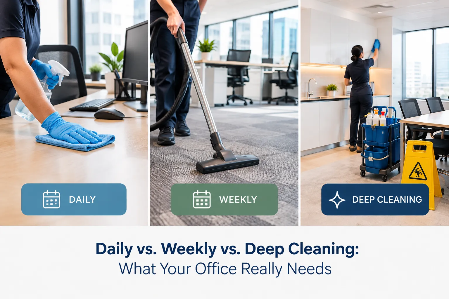 Daily vs. Weekly vs. Deep Cleaning