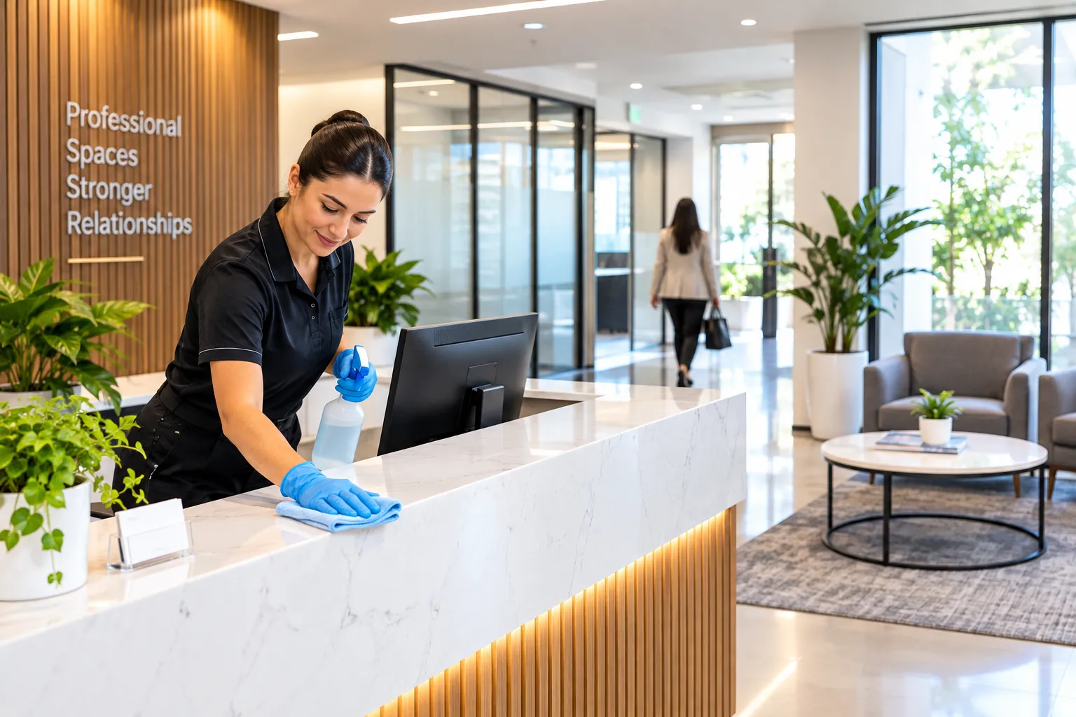 Office Cleaning for Reception
